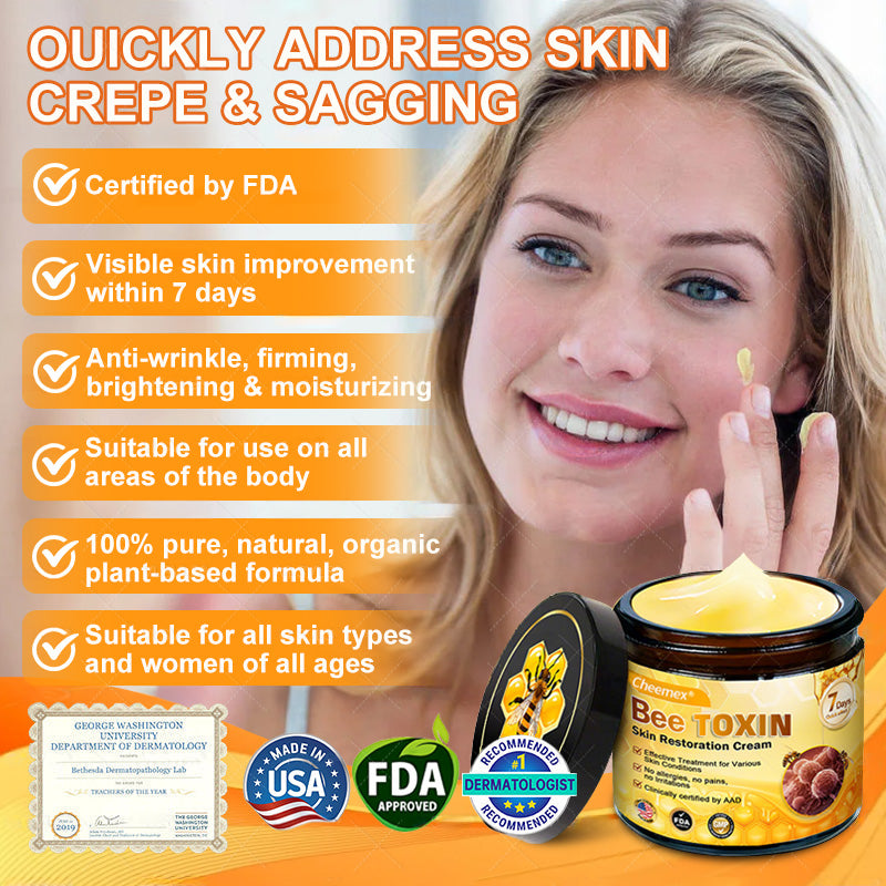 Made and Shipped from USA ✨ Cheemex® Bee Toxin Skin Restoration Cream ⏰ LAST DAY 80% OFF✨✨