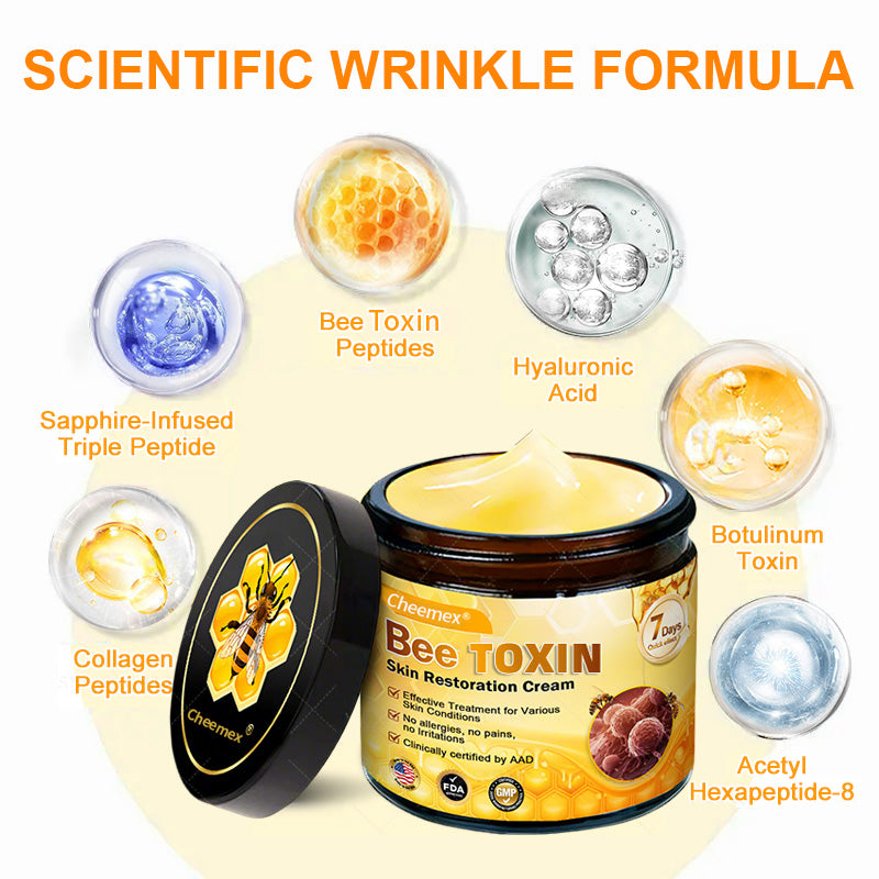 Made and Shipped from USA ✨ Cheemex® Bee Toxin Skin Restoration Cream ⏰ LAST DAY 80% OFF✨✨